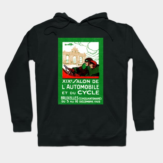 1925 Belgian Automotive Show Hoodie by historicimage